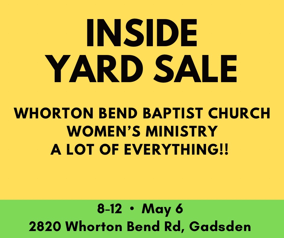 Church Inside Yard Sale