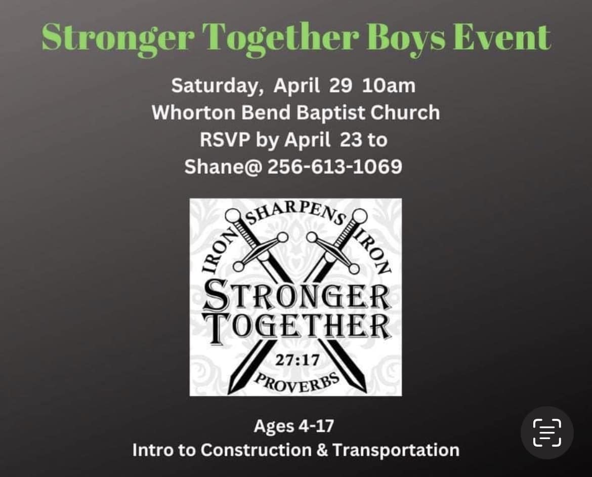 "Iron Sharpens Iron: Stronger Together"